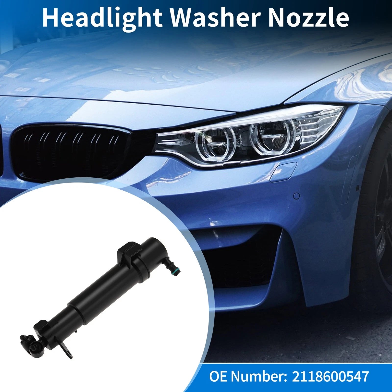 Left Headlight Washer Nozzle for Mercedes-Benz E280 (2007) No.2118600547