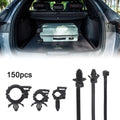 150 Pcs Push Mount Wire Routing Clips for Universal Applications