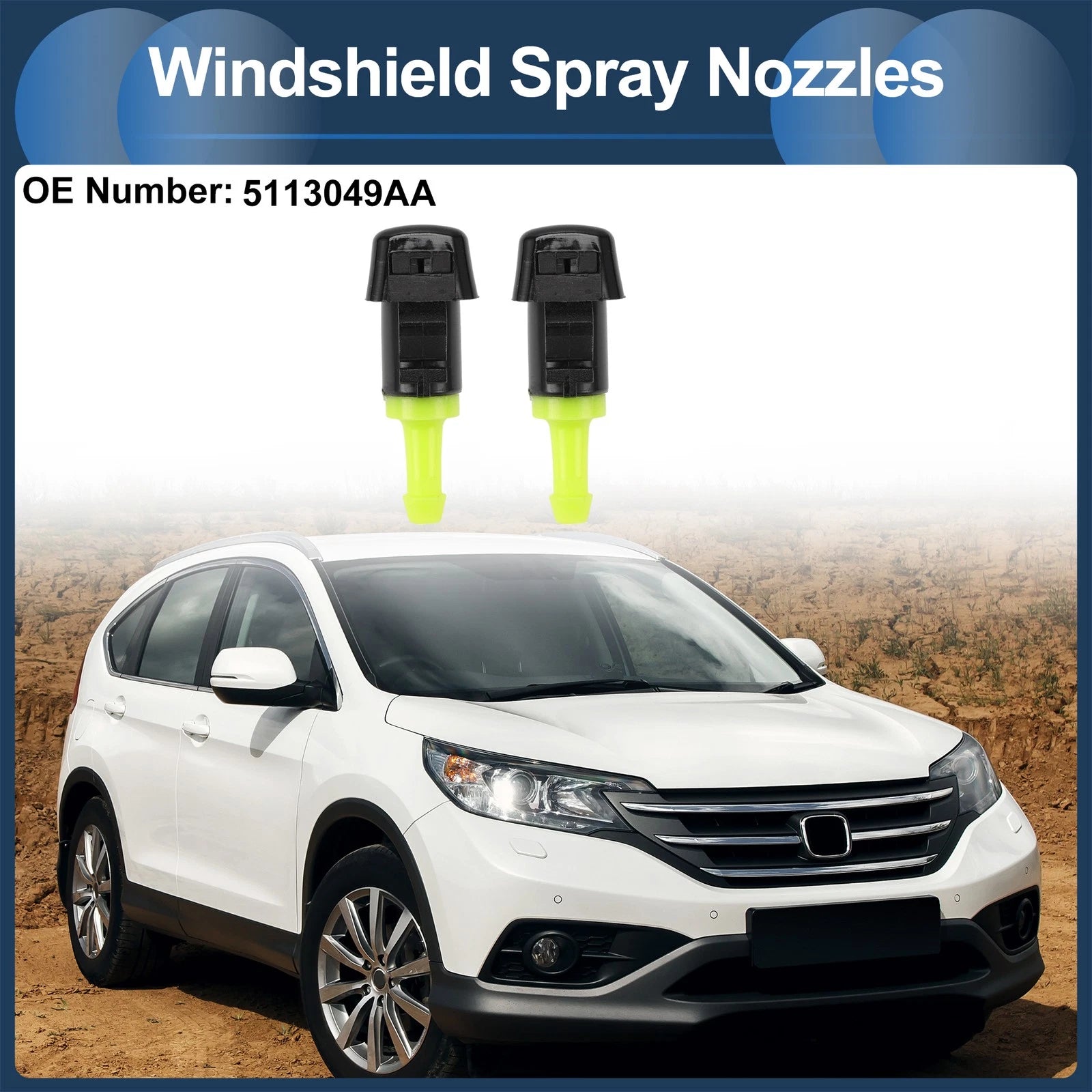 Washer Nozzle With Hose Replacement for Dodge Grand Caravan (2008–2020)