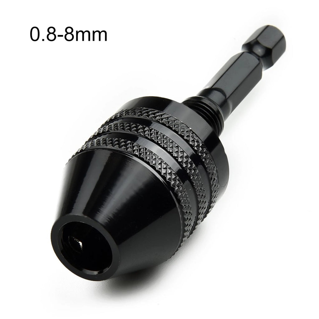 Keyless Drill Bit Chuck Conversion Hex Shank Adapter Quick Change Tool Holder