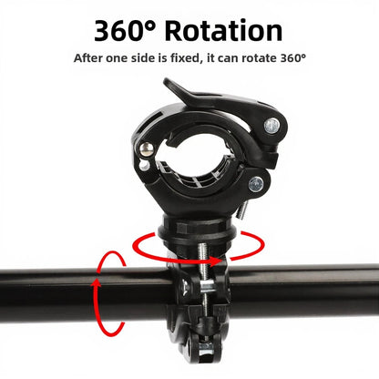 Secure Flashlight Mounting Clip for Mountain Bikes