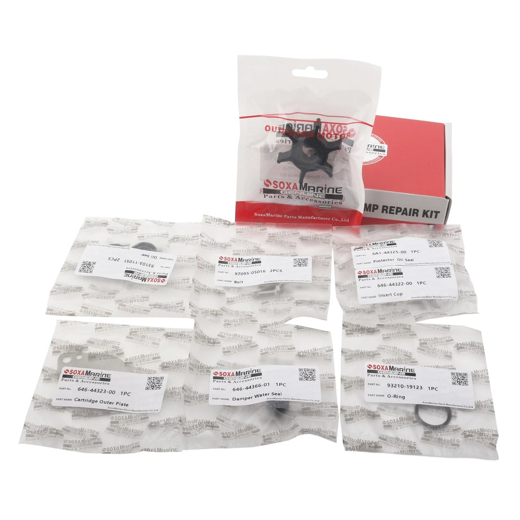 Water Pump Repair Service Kit for Yamaha Outboard 2HP (6GD-W0078-00)