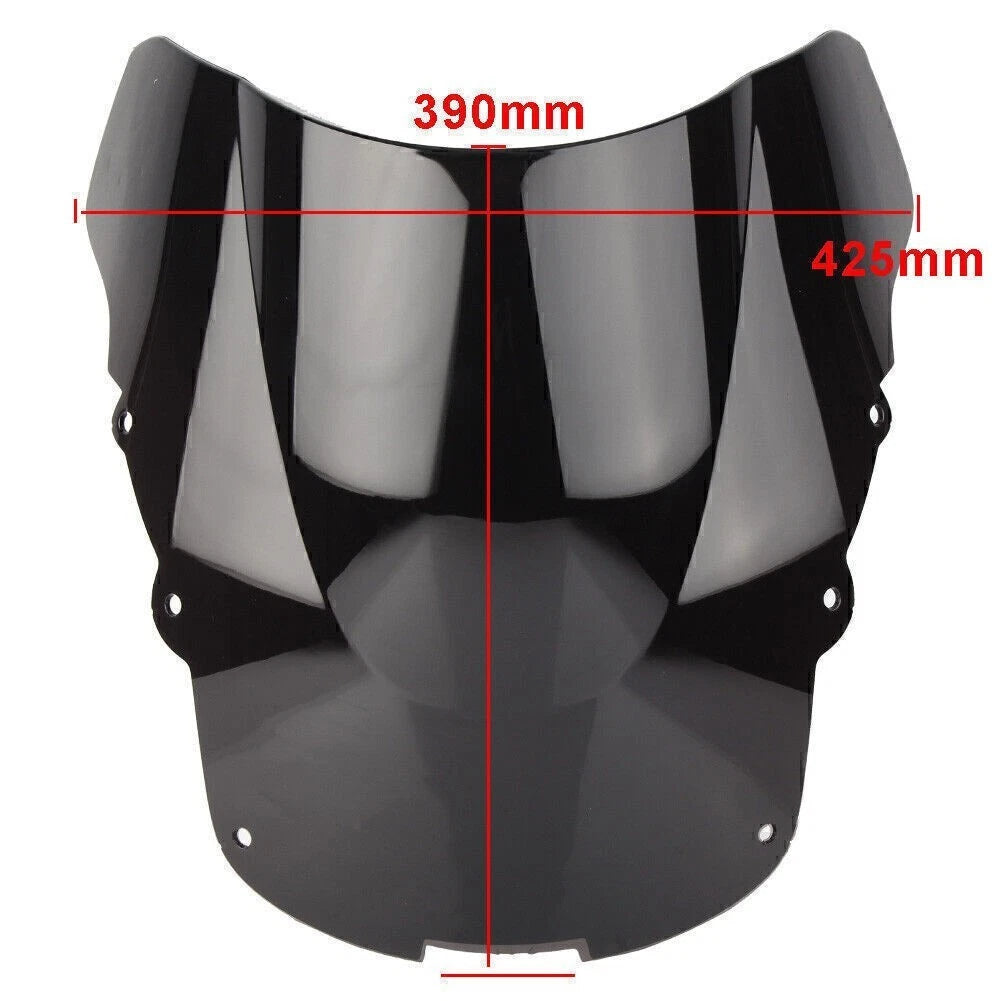 Double Bubble Windshield for Honda CBR1100XX (1996–2007) Black