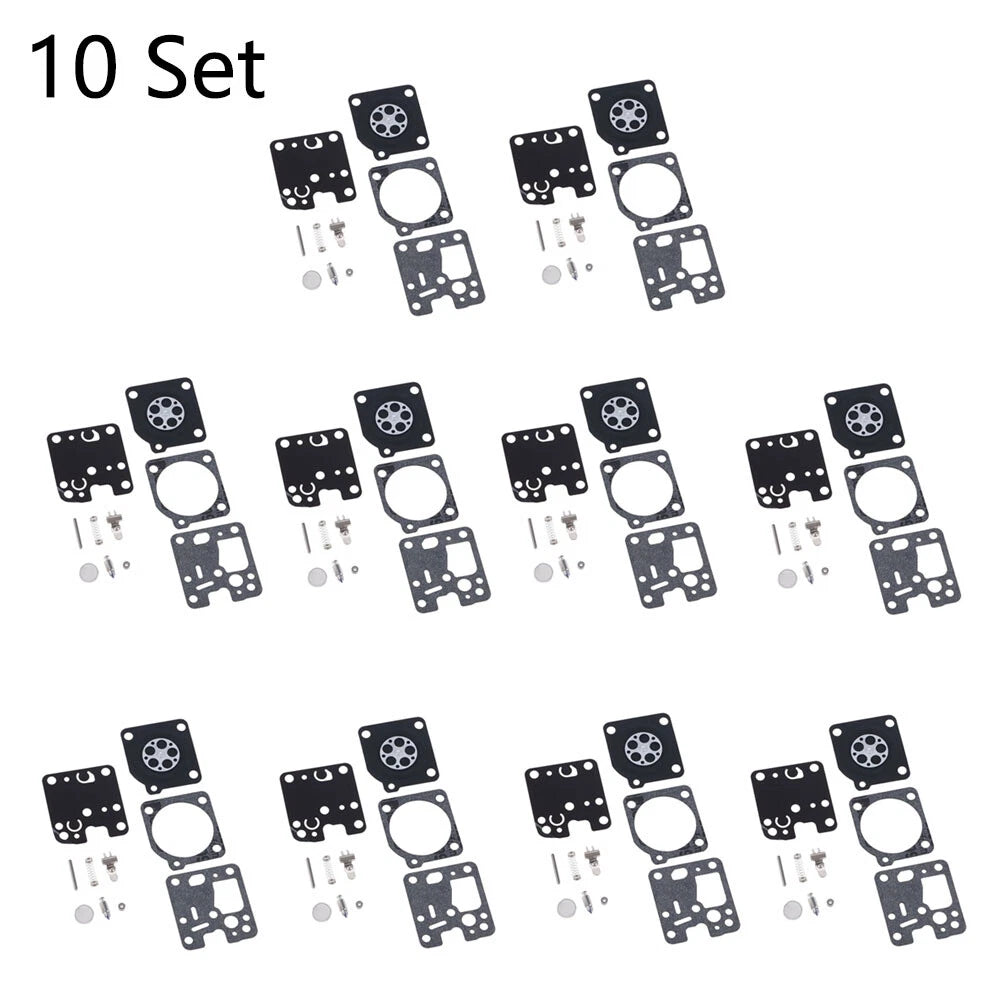 Set of 10 Carburetor Repair Kits for ZAMA RB-107 ECHO ES230 ES231 PB230 PB231