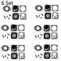Set of 6 Carburetor Repair Rebuild Kits for Tillotson RK-13HU RK-14HU