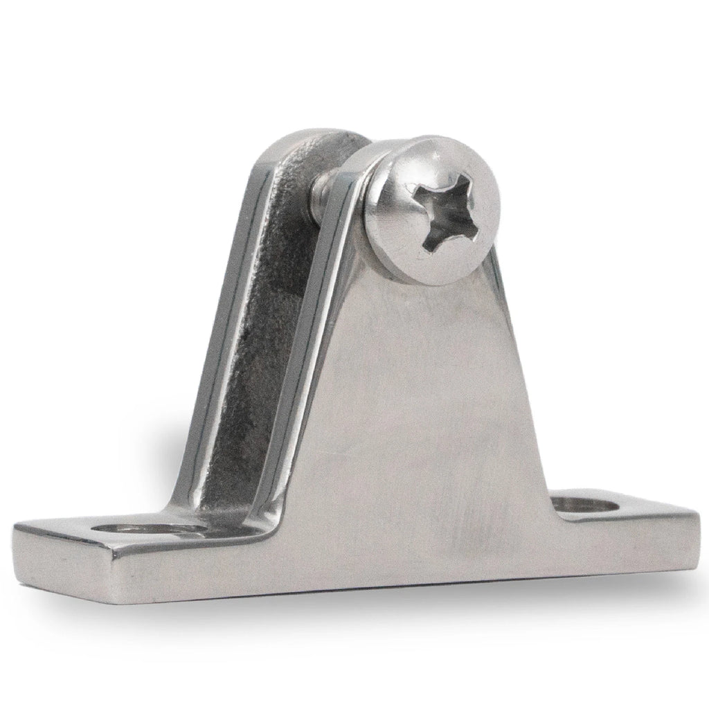 Bimini Top Hardware 90 Degree Deck Hinge with Screw Pin for Marine Use