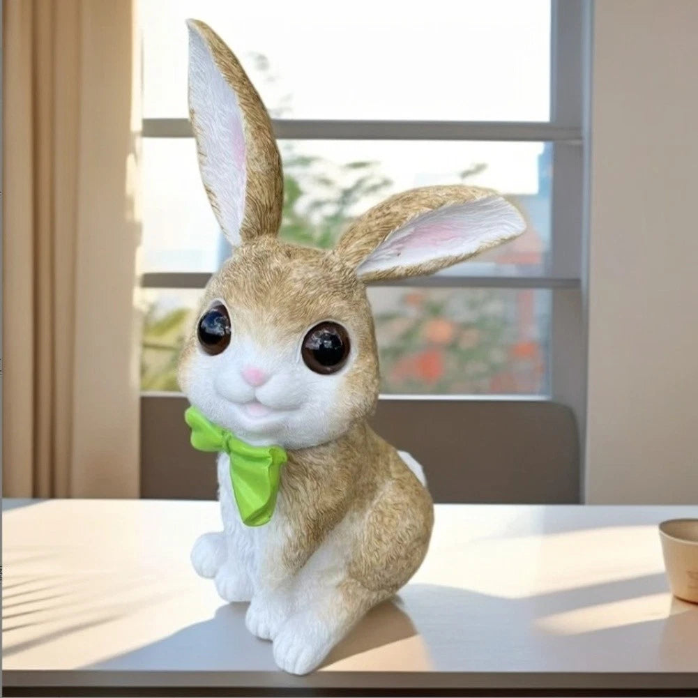 Garden Rabbit Ornament for Patio Lawn Yard Decor