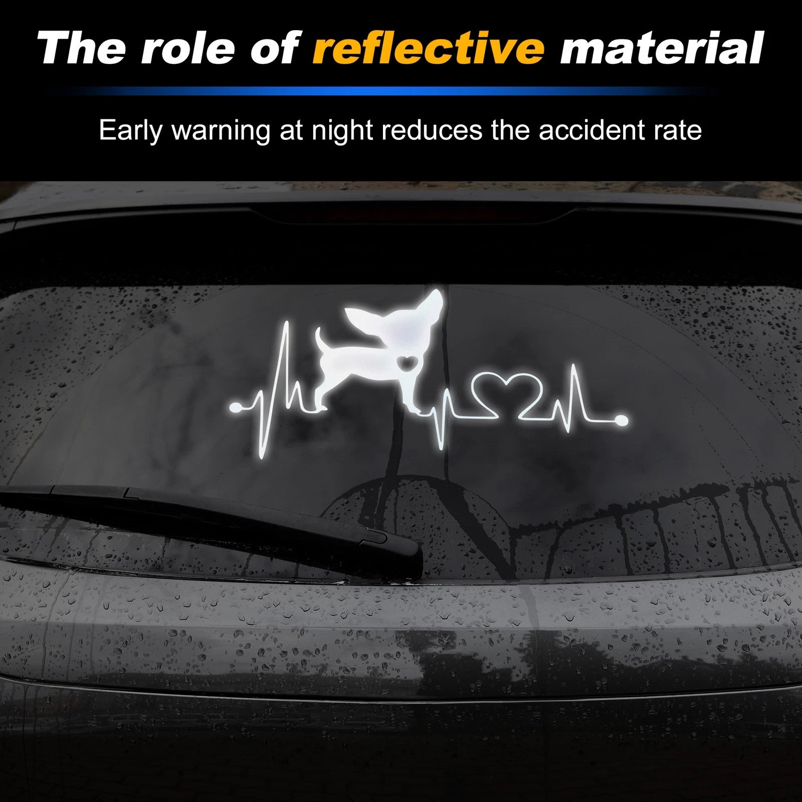 Reflective Bumper Decal for Dog Lovers (Personalized)