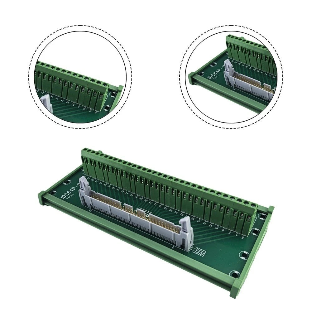 64 Pin IDC Type C Connector Terminal Block for Industrial Control Systems
