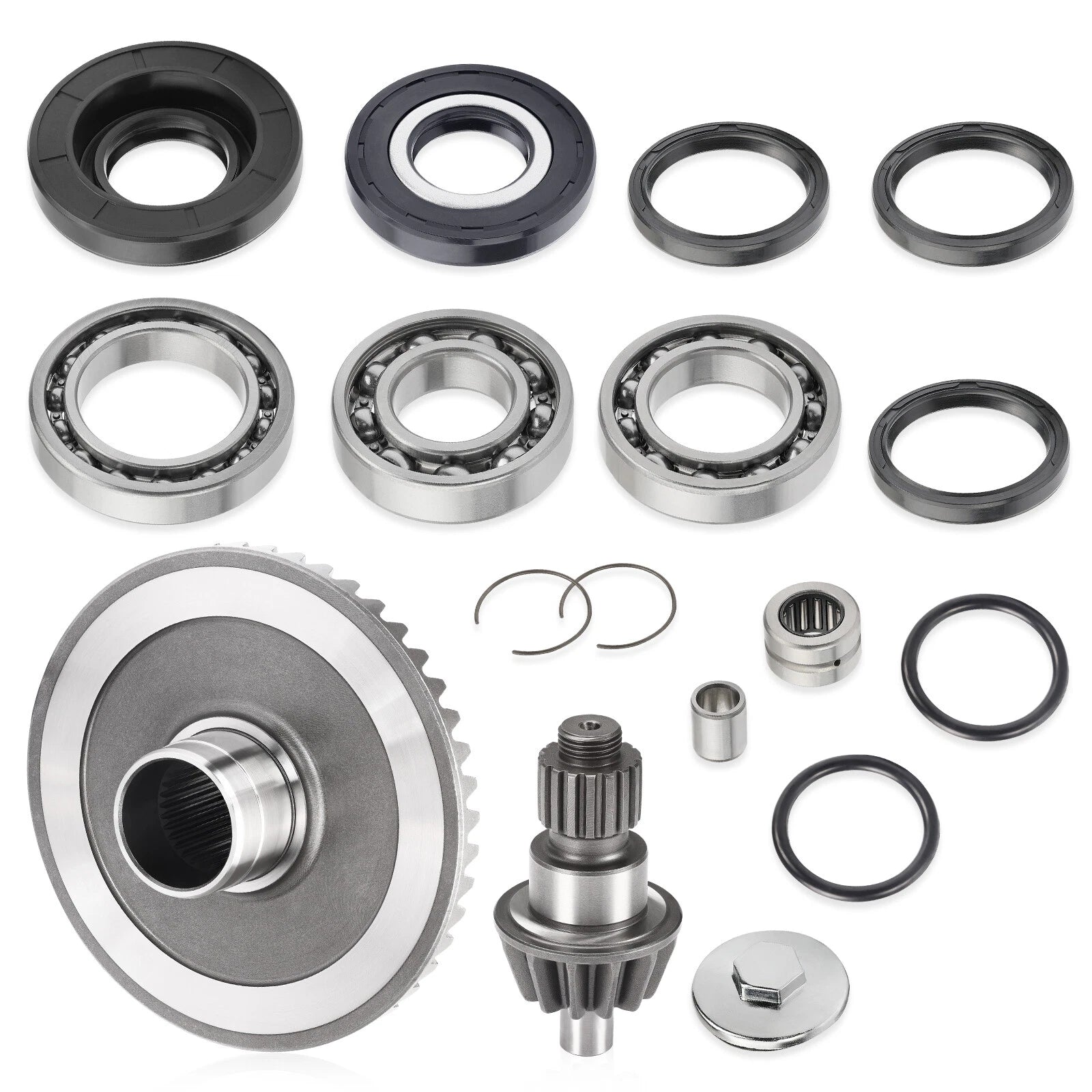 Rear Differential Pinion Ring Gear Bearings Kit for Honda TRX250 (2001–2023)