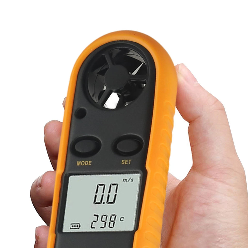 Digital Pocket Anemometer Handheld Test Device for Outdoor Use