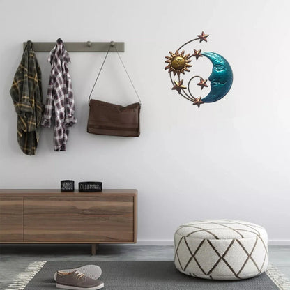 Wall Art Decor for Patio - Sun Moon Star Design