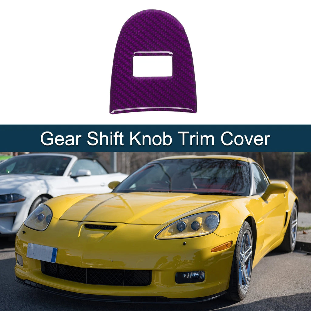 Gear Shift Knob Cover Sticker for Chevrolet Corvette C6 Z06 (2005–2013)