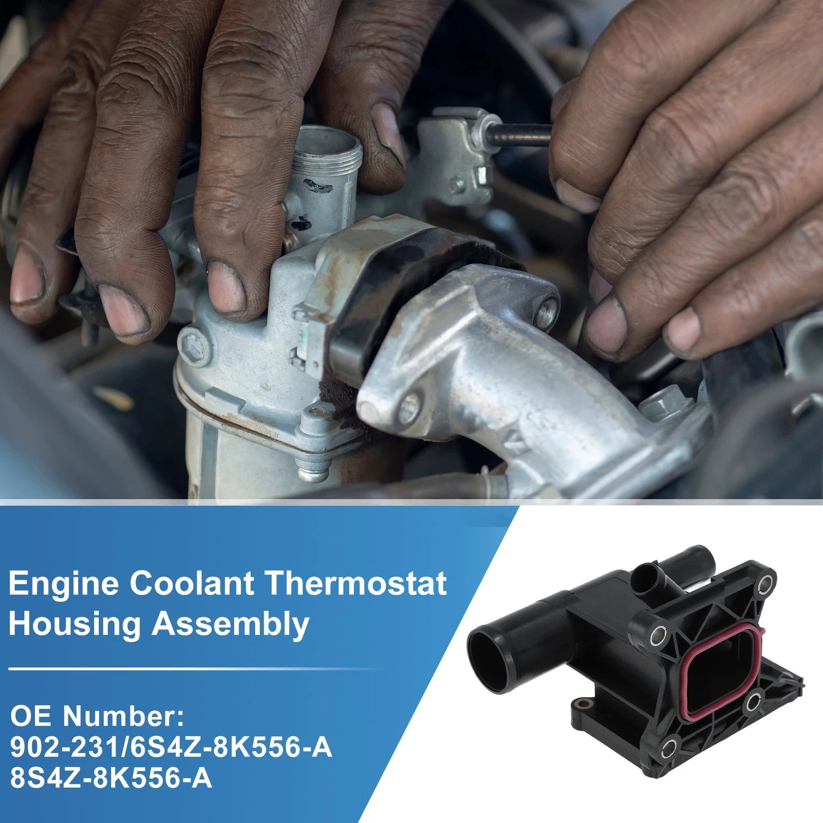 Engine Coolant Thermostat Housing Assembly for Ford Escape Fusion (2008–2020)