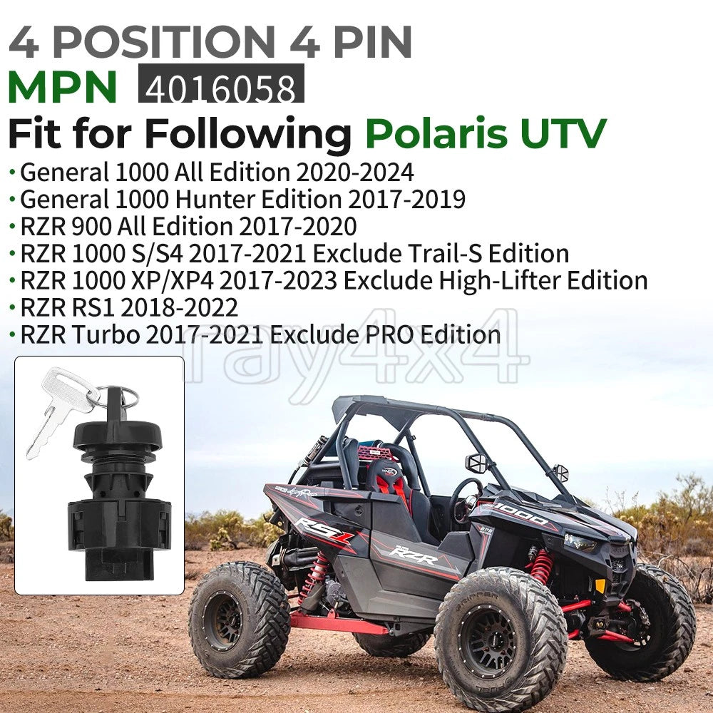 Ignition Switch W/Keys for Polaris General 1000 (2017–2024)