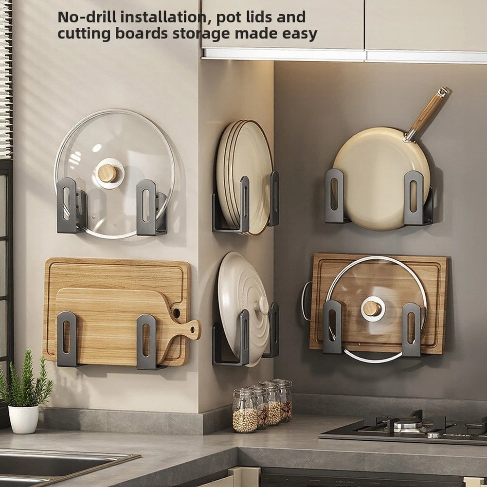 4-Piece Cutting Board Storage Rack for Under Cabinet