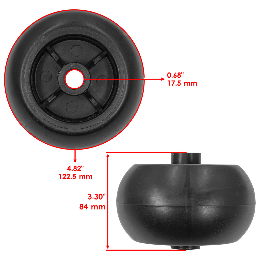 Deck Wheels Front Set for Dixie Chopper Classic T W 2750 (2000–2005)