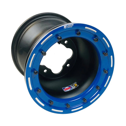 Set of 2 DWT G3 Rear Blue Beadlock Wheels for Raptor 700R 700 660 (2006–2019)