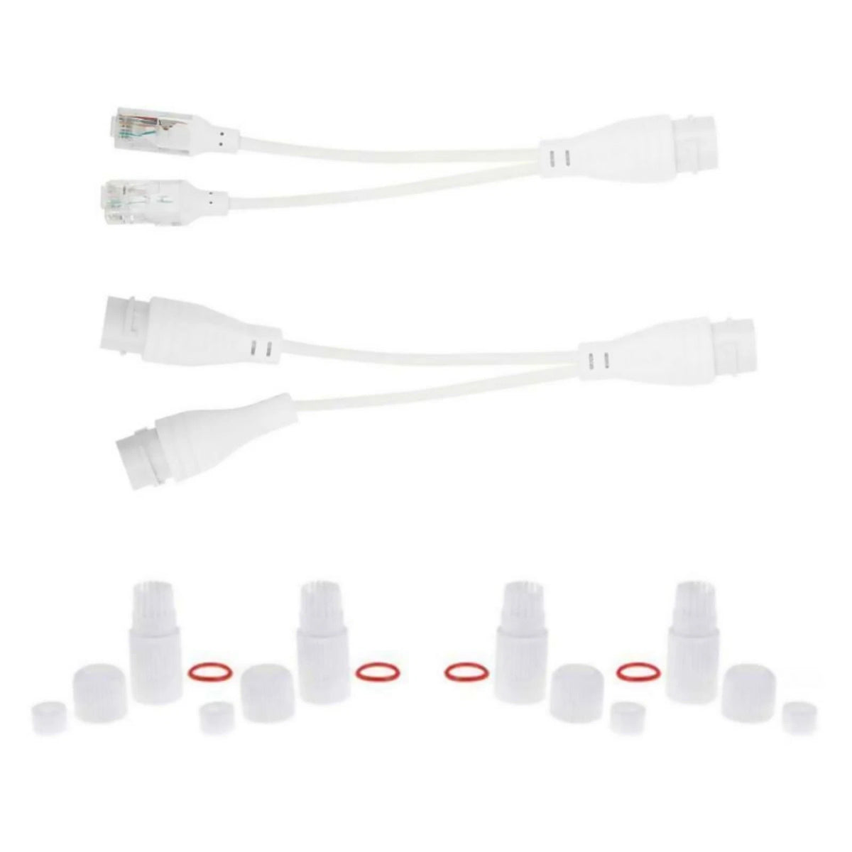 RJ45 Outdoor Waterproof Adapter Network Splitter Connector (1 to 2)