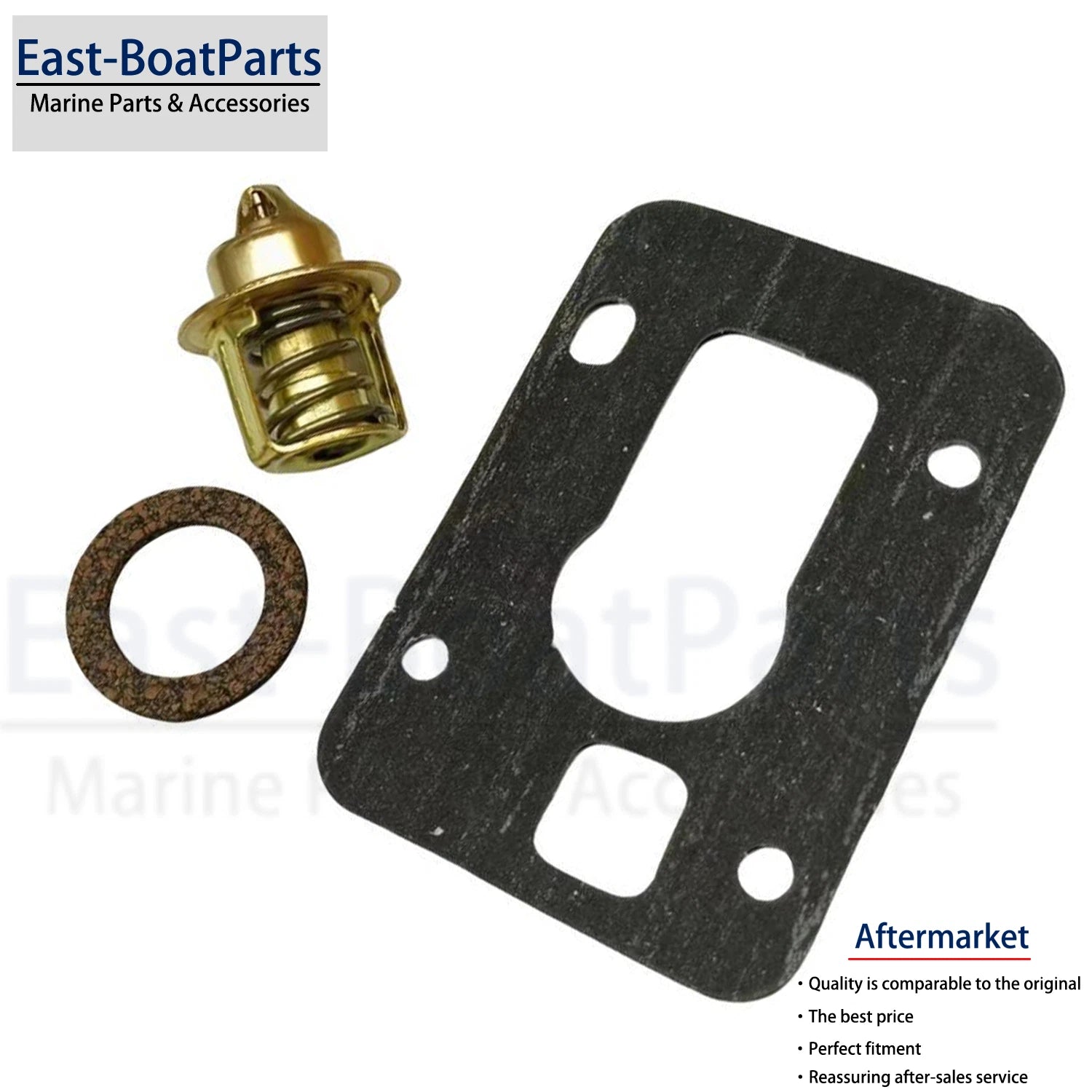 Thermostat Gasket Kit for OMC Stern Drive 120HP 140HP 2.5L 3.0L (3853799, 18-3670)