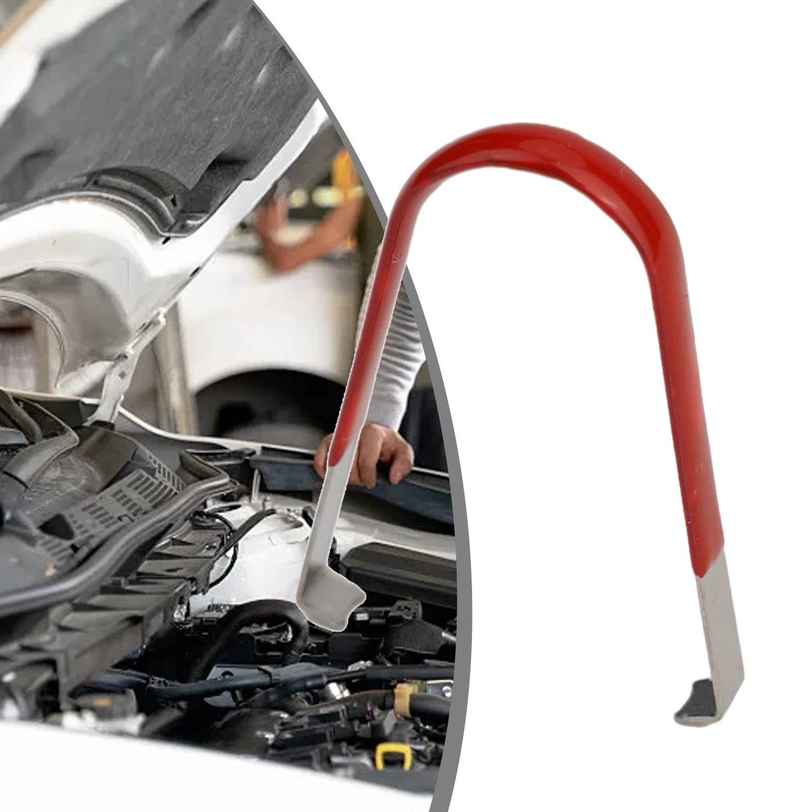 Nut Removal Key Tweezers for Car (1PCS) Red