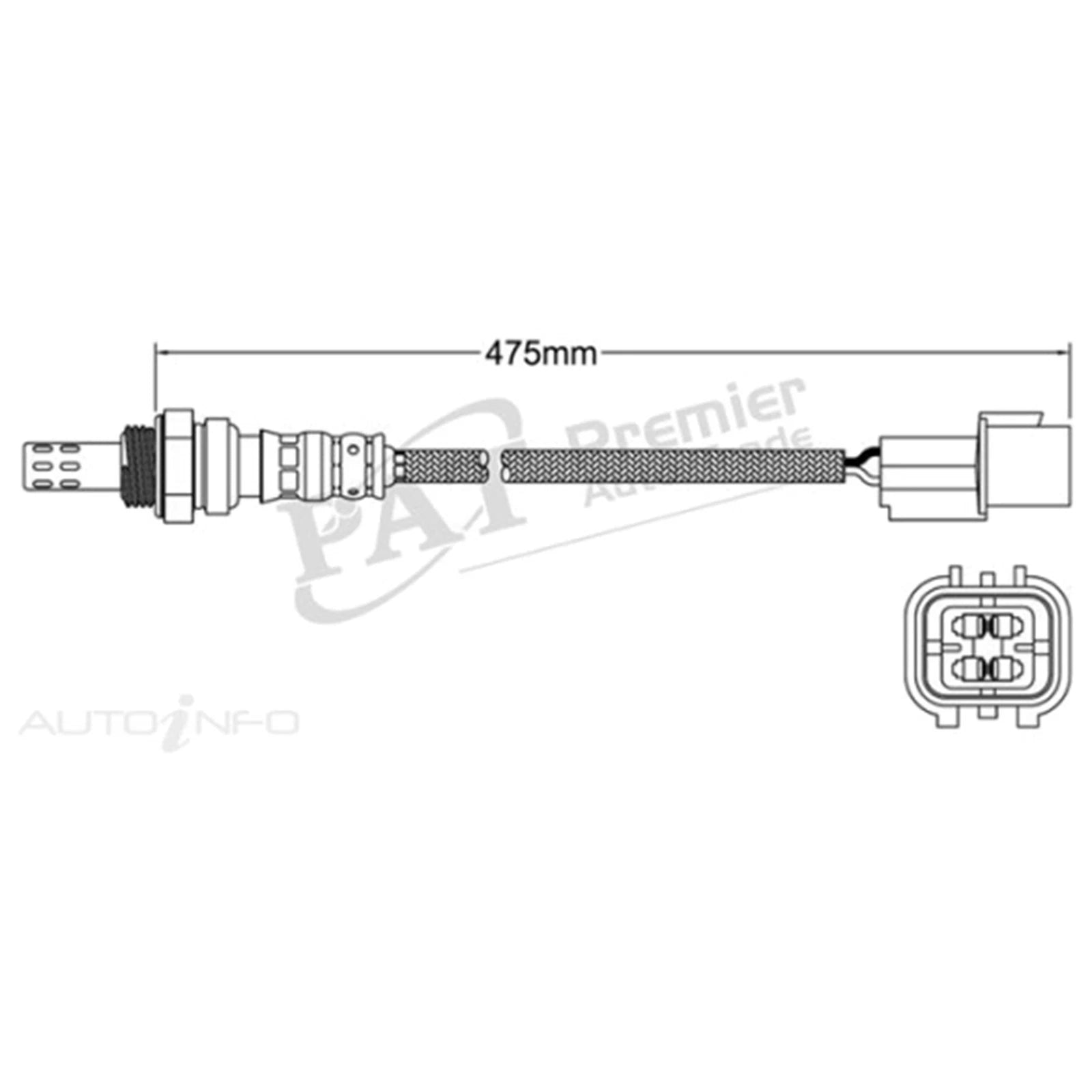 Pre Cat O2 Sensor for Hyundai iLOAD TQ-V 2.4L G4KG (2008–2014)