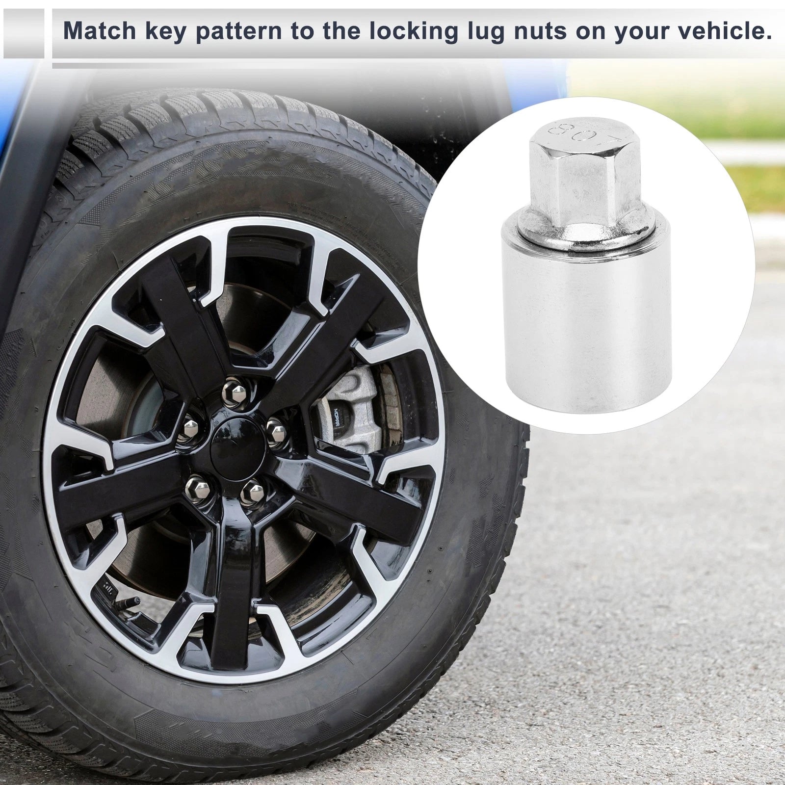 Wheel Lock Lugnut Key Removal Socket for Jeep Compass (2007–2017)