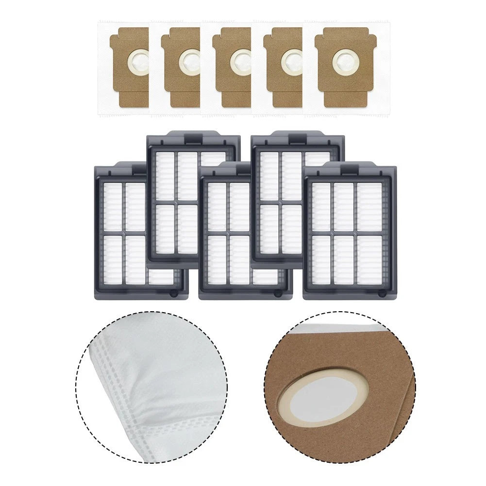 5-Pack Replacement Dust Bag Filter for Roomba Plus 405, Combo 505, Combo