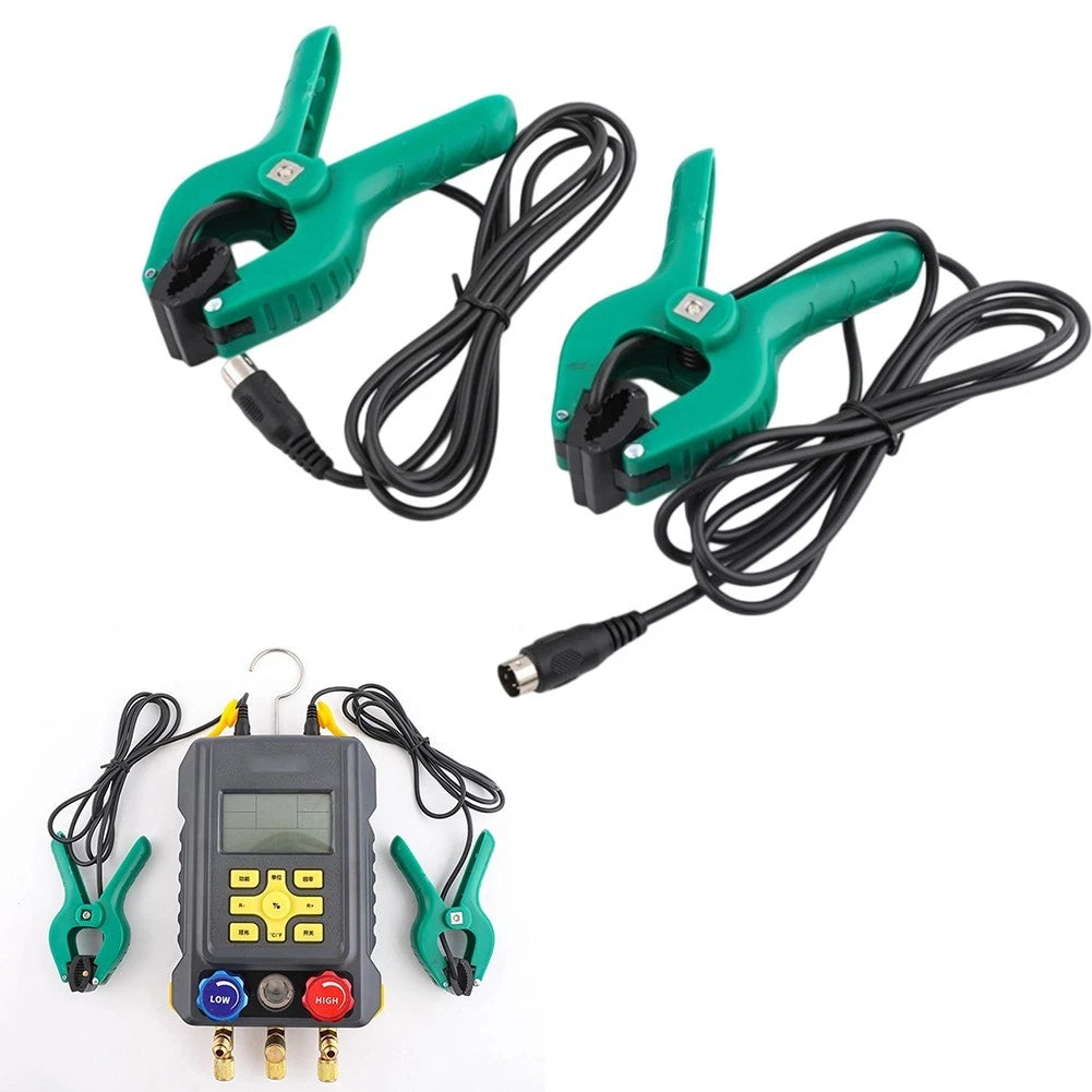 Handheld Green Sensor Clamp for AC Manifold Gauge Systems