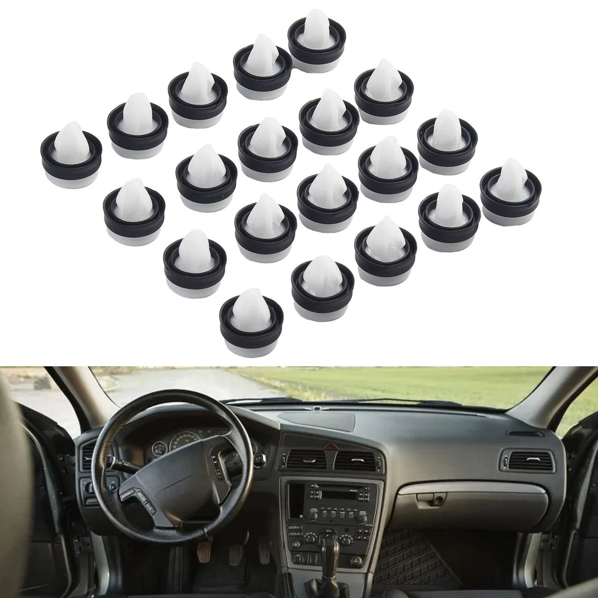 20pcs Fastener Buckle Side Molding Clips for Ford Transit Connect (2014)