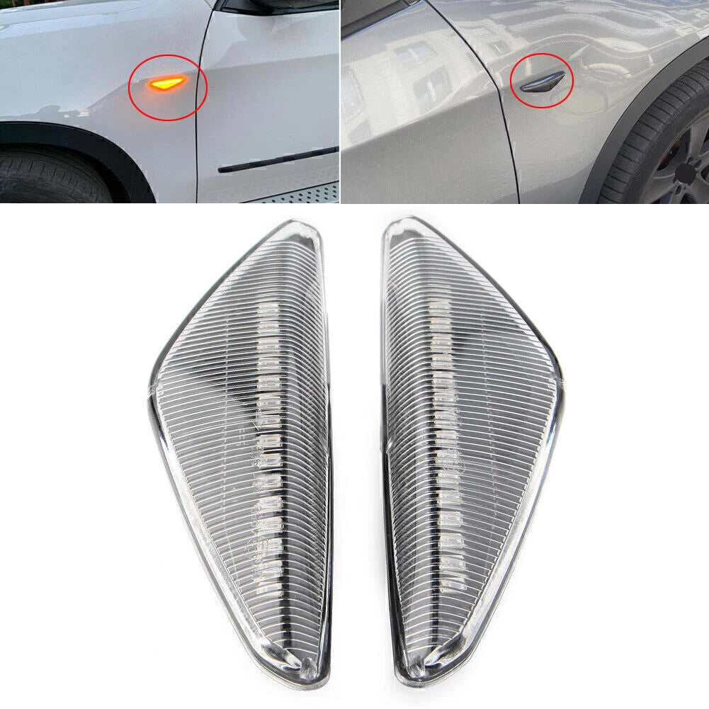 Dynamic LED Side Marker Turn Signal Light for BMW F25 E70 E71 E72 X5 X6