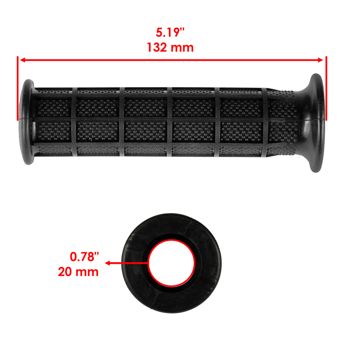 Handlebar Grips Replacement Pair for Suzuki Vinson 500 4x4 (2004–2007)