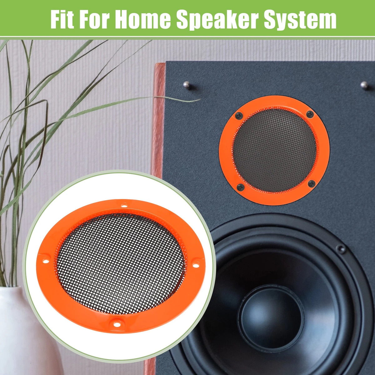 Set of 4 Speaker Grill Covers for Car Audio Subwoofer (Universal)