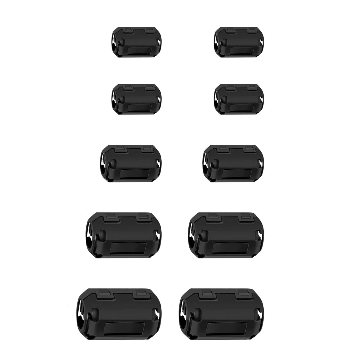 10PCS Ferrite Core Clips for Electromagnetic Interference Reduction