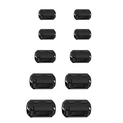 10PCS Ferrite Core Clips for Electromagnetic Interference Reduction