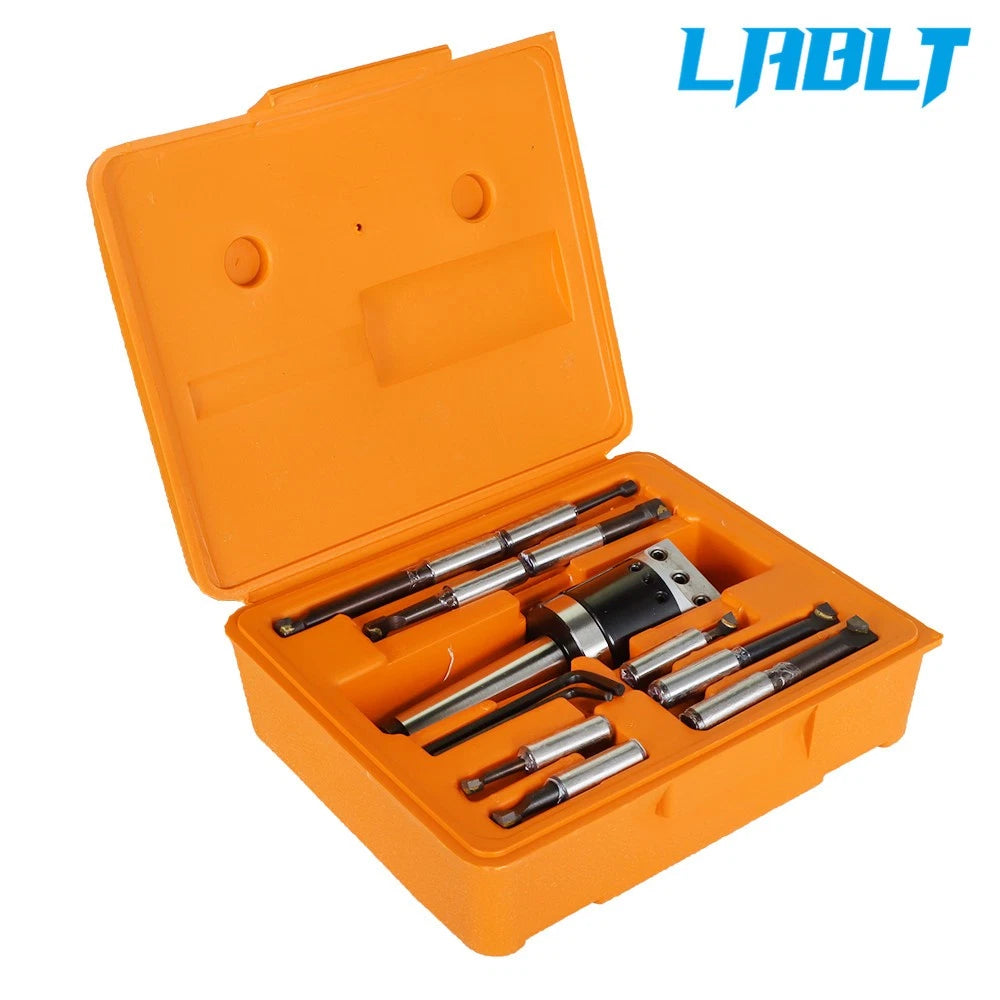 3 Piece Boring Tool Set (2 Inch Head, MT3, 1/2 Inch)