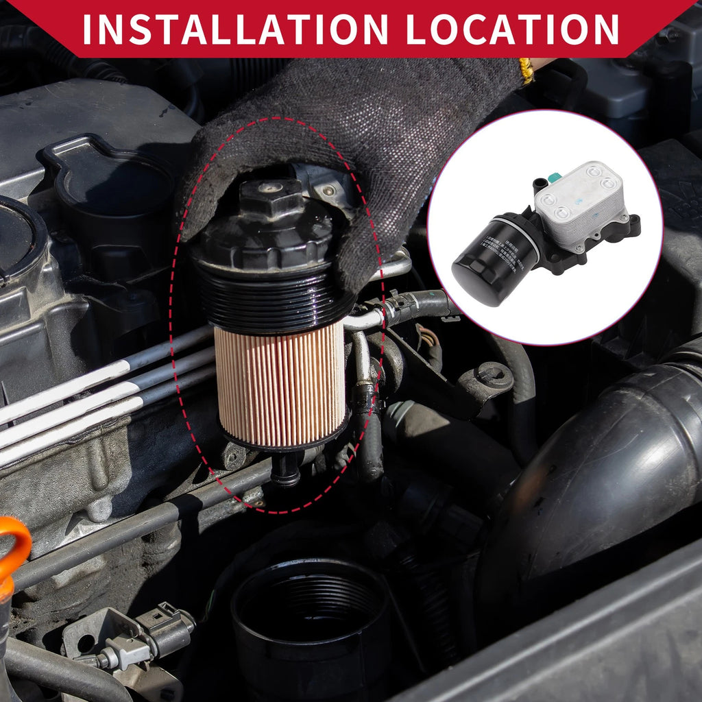 Oil Cooler Filter Housing Replacement for Skoda Fabia (2010–2015)