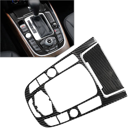 Carbon Fiber Center Console Gear Shift Panel Trim for Audi A4 S4 A5 S5 Q5 (2009–2023)