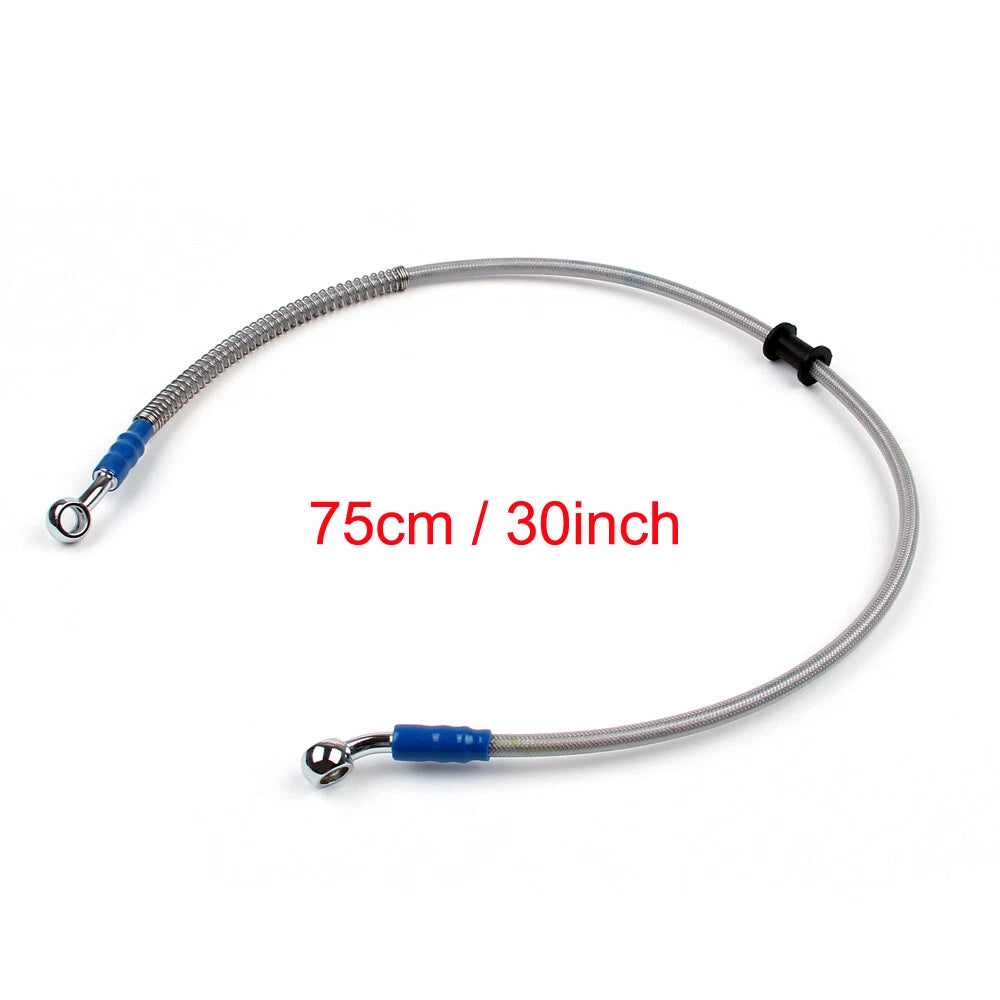 M10 Brake Oil Hose Line with Banjo Fitting for UK Vehicles (75cm/30")
