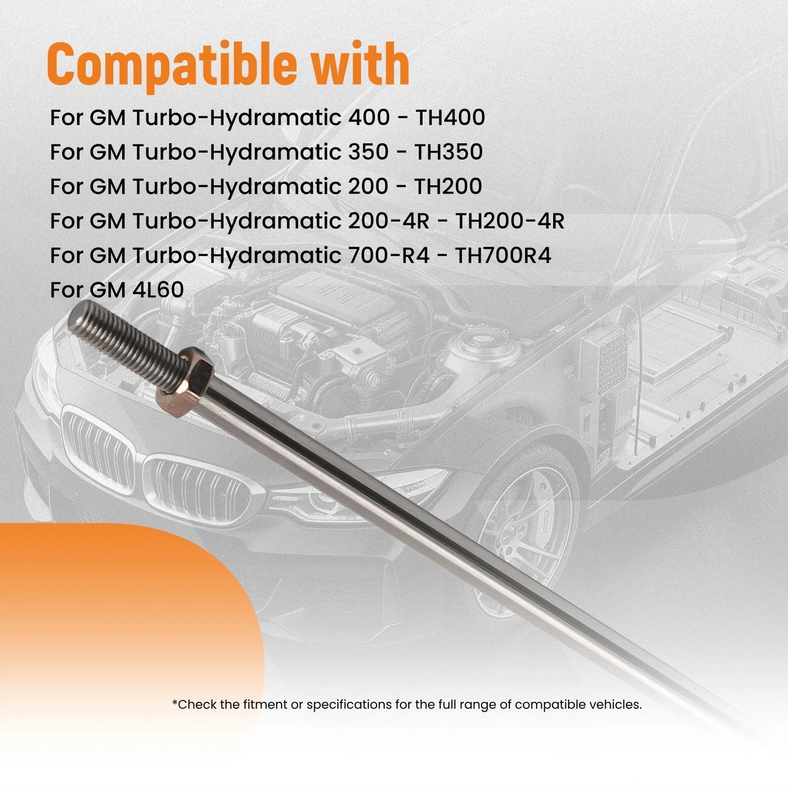 Aluminum Column Shift Linkage Kit for GM Turbo-Hydramatic 350 400 700R4 4L60E