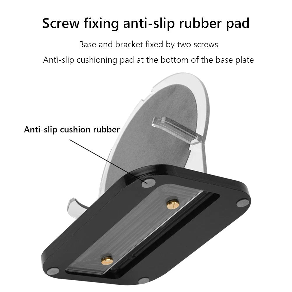 Acrylic Desktop Stand with Cushion Pad for Beosound A1 Speakers