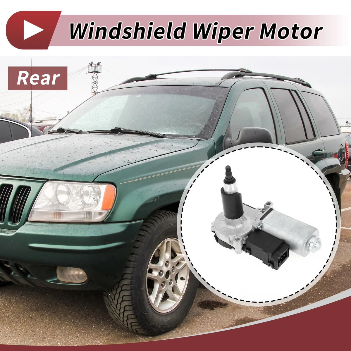 Rear Windshield Wiper Motor for Jeep Grand Cherokee (1993–1998) No. 55154787