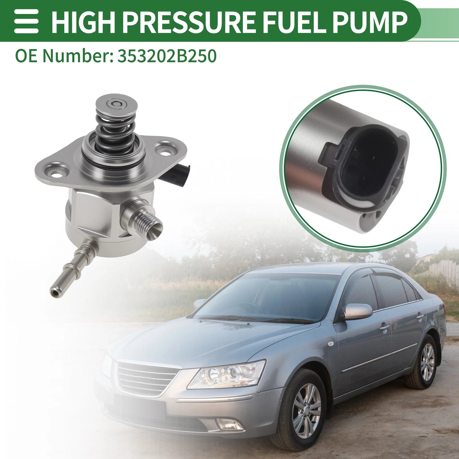 High Pressure Fuel Pump Replacement for Hyundai Sonata 2018-2019 1.6L L4