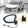 5Pin Left Side Door Mirror Gloss Black for Chevy Cruze (2016–2019)