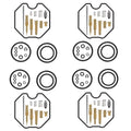 4X Carburetor Repair Kit for Honda TRX 250EX Sportrax (2001–2005), 250 Recon (1997–2005)