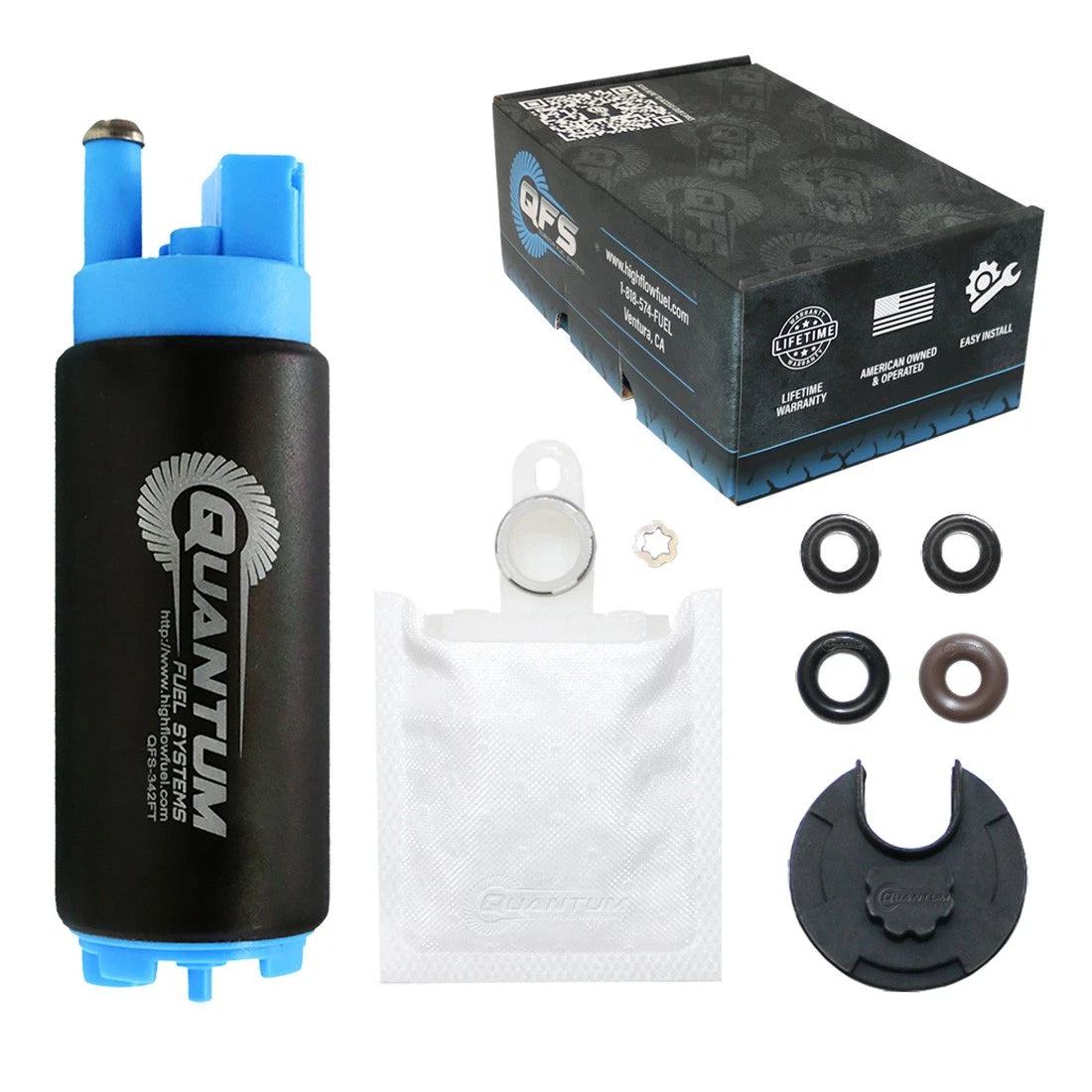 Fuel Pump + QFS Filter for Mitsubishi Lancer (1992–2009) GSS342G3 GSS342 E85 340LPH