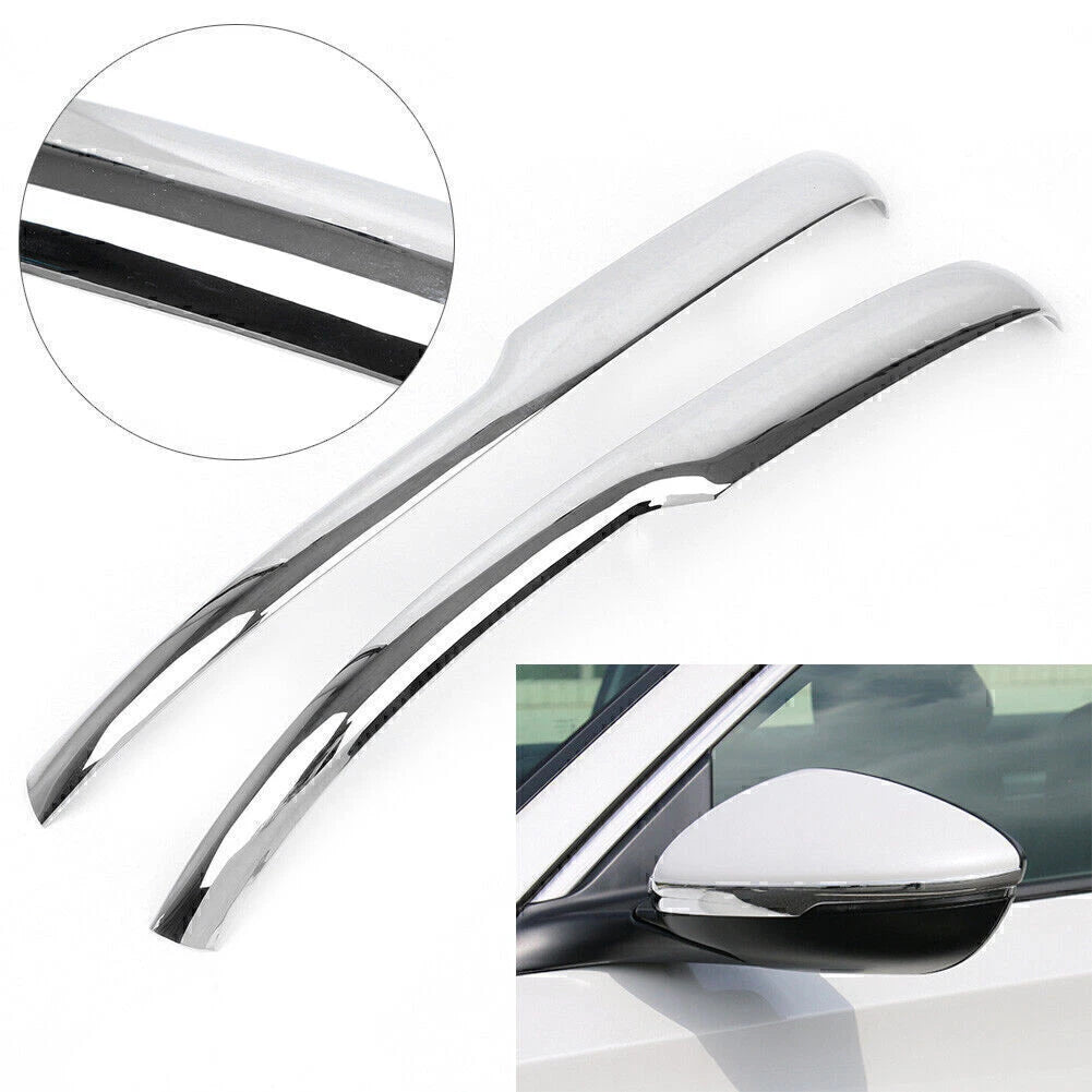 Chrome ABS Rear View Side Door Mirror Pillar Trim Cover for Honda Accord (2018)
