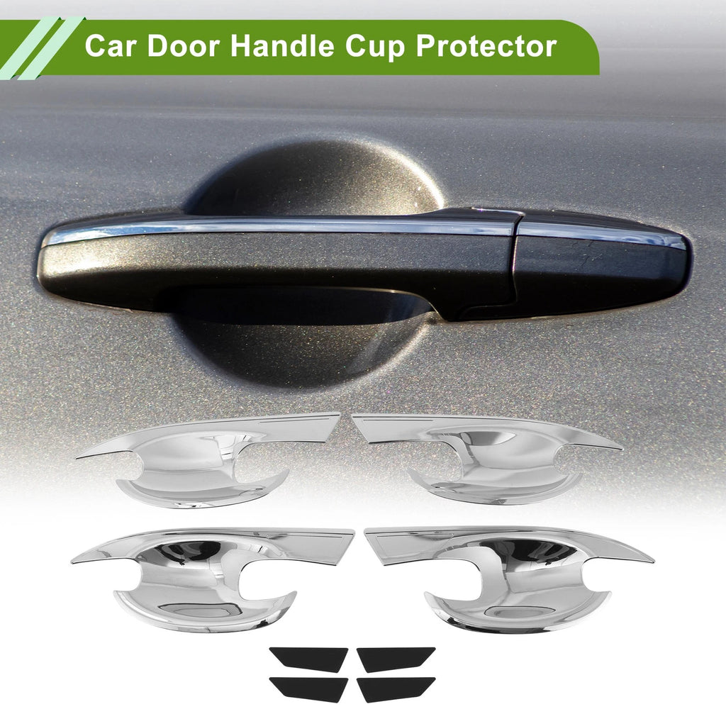 Car Door Handle Cup Protector Kit for Mazda CX-30 2020 4 Piece Chrome