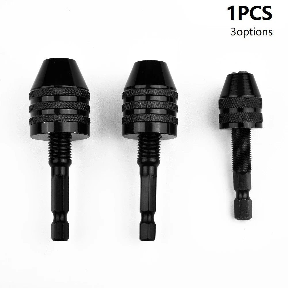 1/4 Keyless Chuck Conversion Adapter for Drill Bit Quick Change Driver