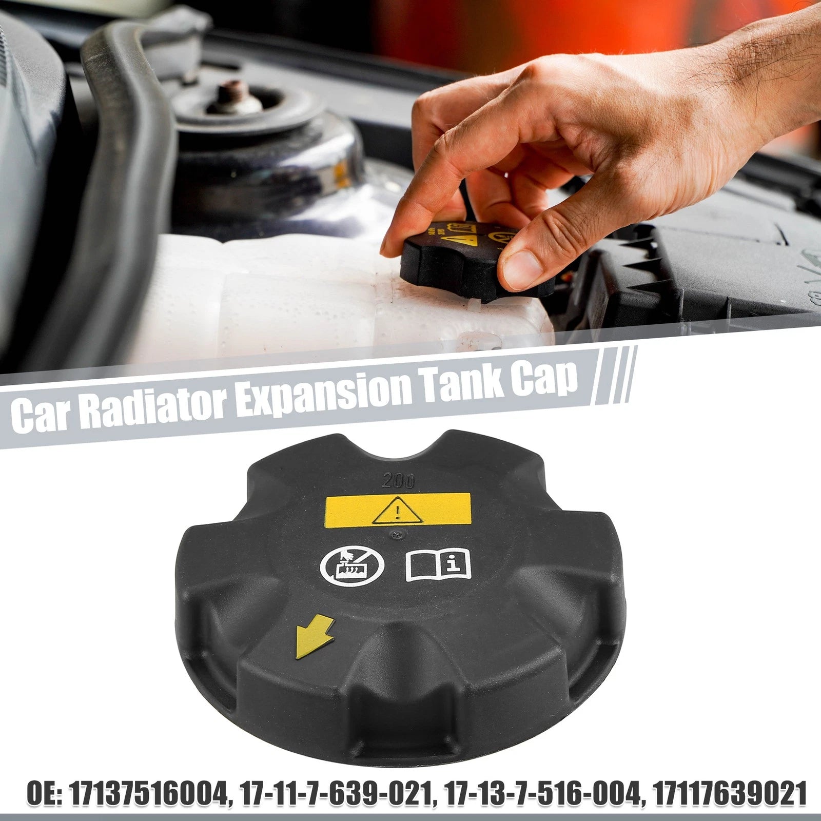 Coolant Reservoir Expansion Tank Cap Replacement for BMW E60 F10 X5 (2003–2013)